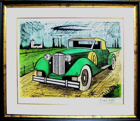 ビュッフェ パッカード 1934年型 緑（456）リトグラフ